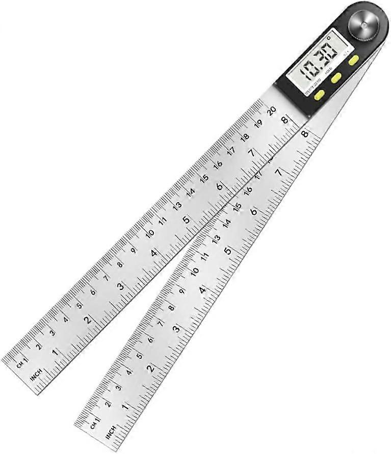 Digital Angle Finder 0-360 Digital Inclinometer Stainless Steel Protractor Angle Ruler with LCD Display for Woodworking Construction Repair