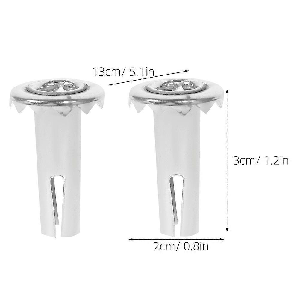 8pcs Metal Caster Socket Inserts Practical Caster Sleeve Inserts Friction Grips