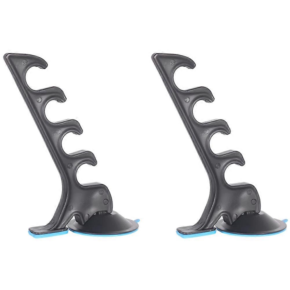 ロッドホルダー 釣り竿ラック 吸盤付き 壁吸着 車用ボックス 機能的取り付け 荷重パーツ 吸盤ラック