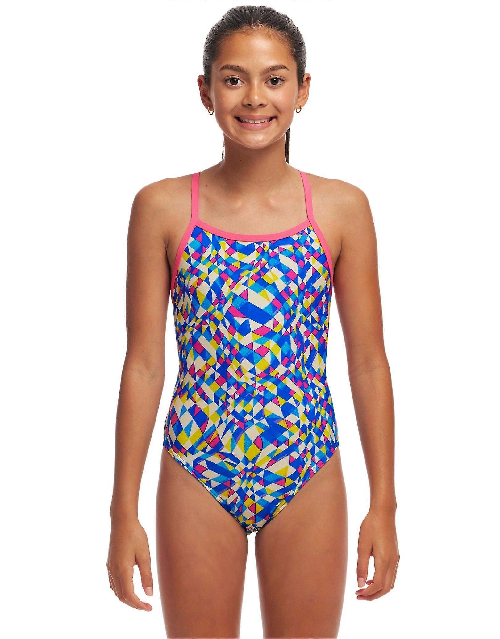 Funkita Mädchen Time Warp Badeanzug Mit Einem Träger - Multi