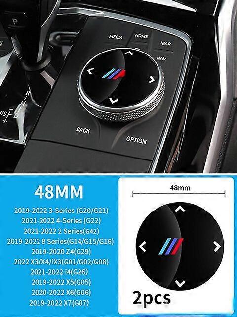 Car Idrive Multimedia Button Cover Knob Sticker For Bmw F15 F16 F30 F10 F11 F06 F25 F01 F02 G32 G01 G30 G20 G04 G05 Accessories - Automotive Interior 