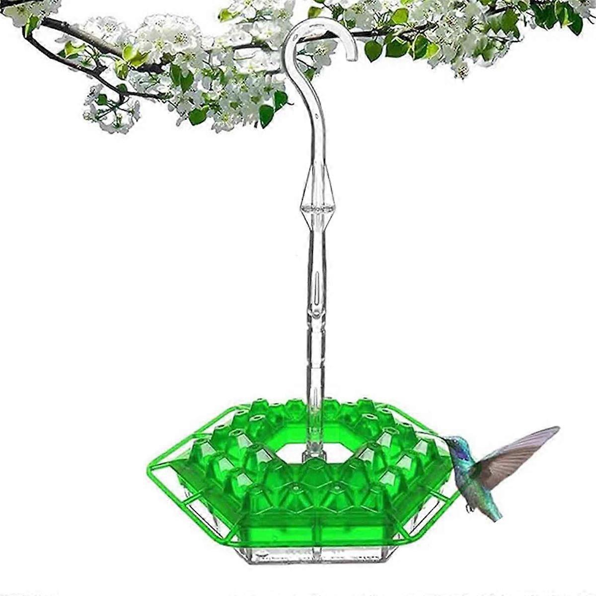 Bird Feeder, New 'S Bird Feeder with Perch and Built-in At Most Easy to Clean and Refill, Green