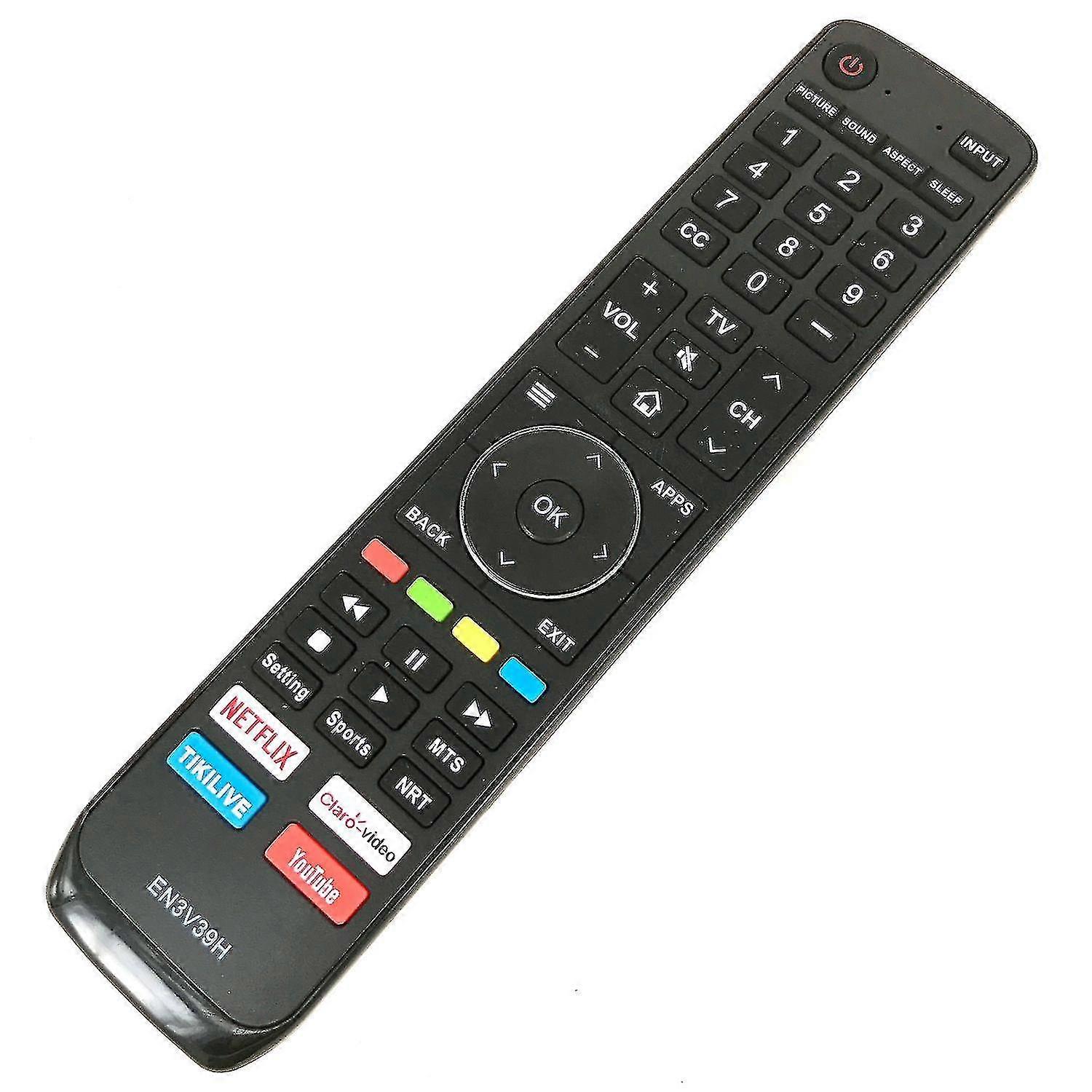 Replacement En3v39h For Hisense Tv Remote Control Netflix Youtube Fernbedienung