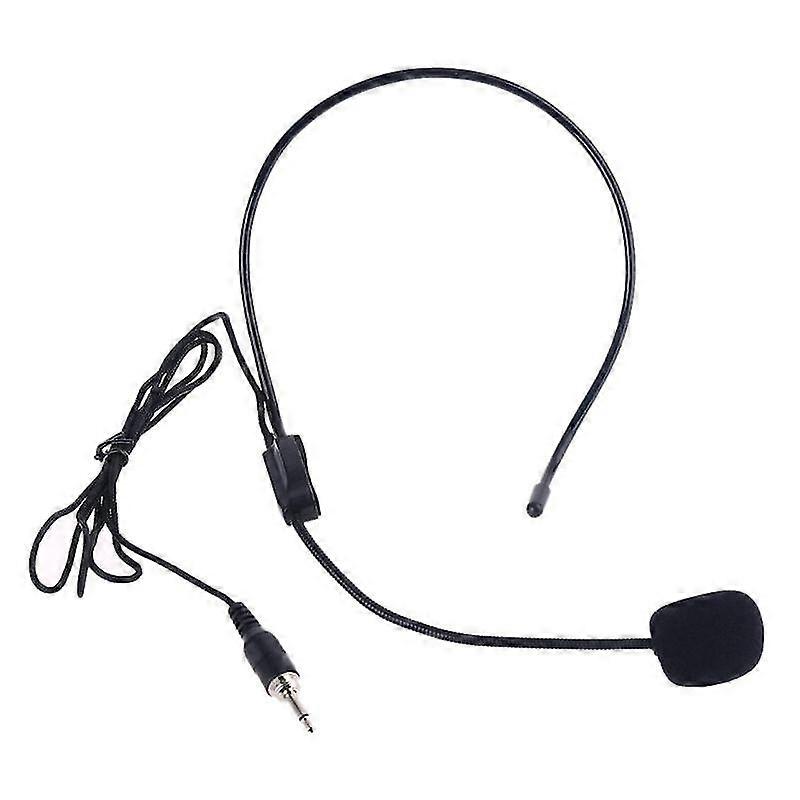 3.5mm Screw Thread Plug Microphone Head Wear Guide Condenser Mic For Loudspeaker