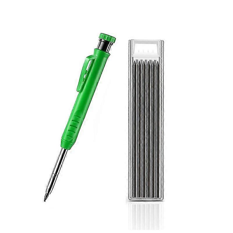 Solid Carpenter Pencil Set Woodworking Tools Mechanical Pencil 3 Colors Refill Construction Job Tools Carpentry Marking Scriber