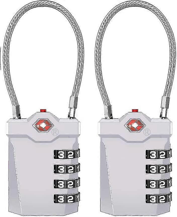 Tsa Locks 2 Pieces. Tsa Luggage 4 Digits. Combination Suitcase. Cable
