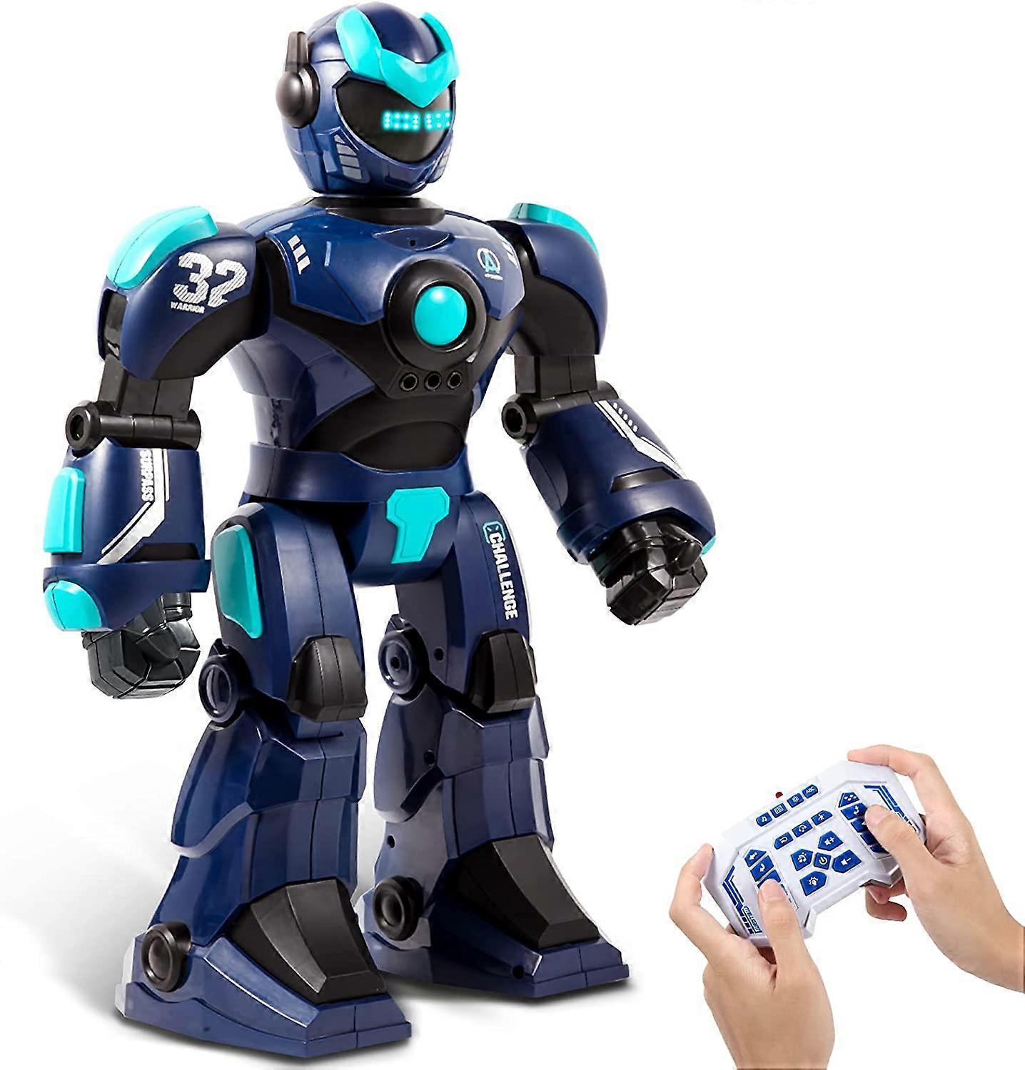 Giocattolo robot RC per bambini: giocattolo robot telecomandato HPROMOT, rilevamento gestuale intelligente ricaricabile e programmabile robot che cammina ballando cantando regalo di compleanno