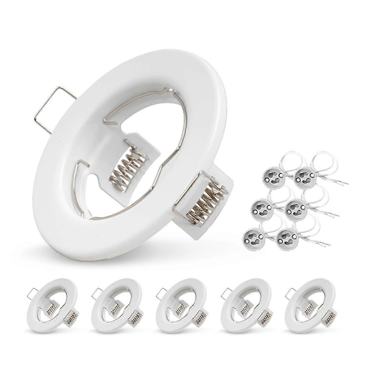 6pcs Down Light Frame LED-Deckeneinbauleuchten Downlight MR16 Deckenstrahler Fitting Fixt