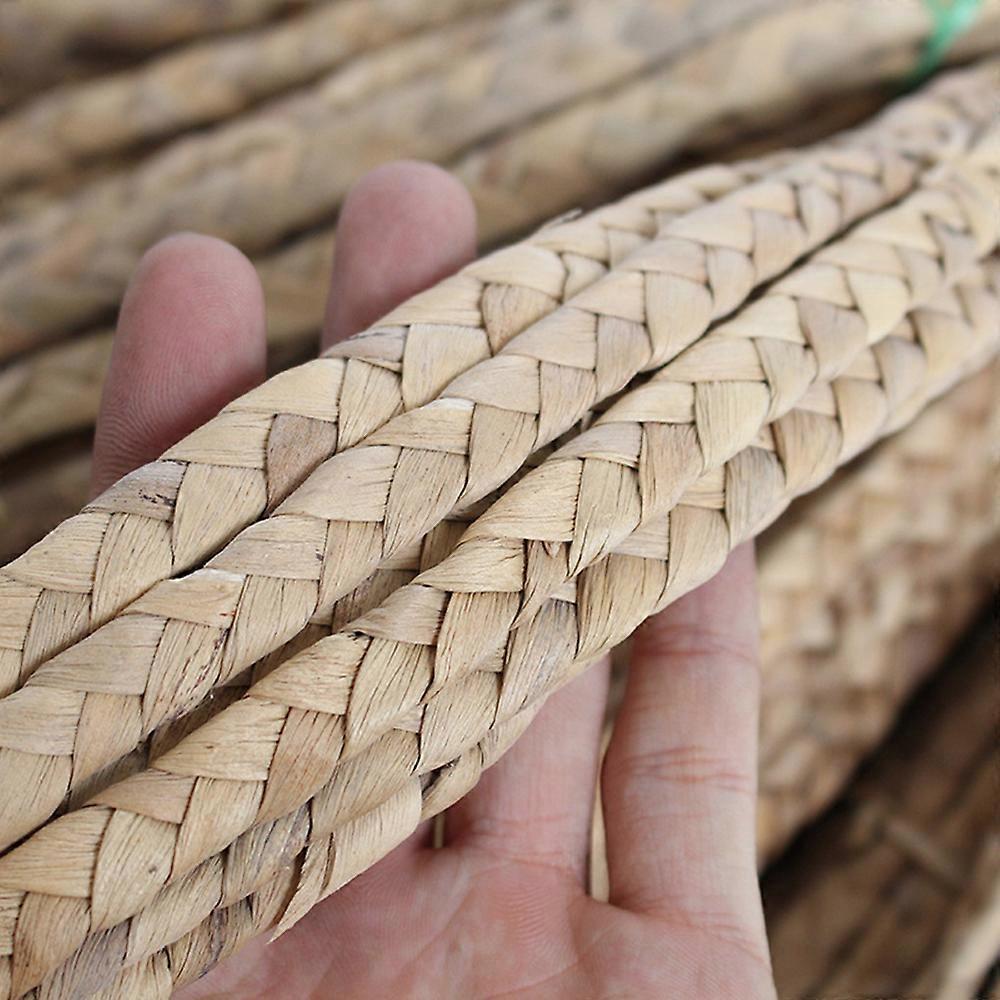 1PC 5M / 10M 3ストランドストロー素材編組ウォーターヒヤシンスストロー素材家具バッグ用DIY手作りの装飾