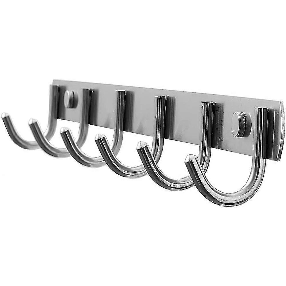 Stainless Steel Bathrobe Hooks Wall-mounted Coat Rack Multipurpose