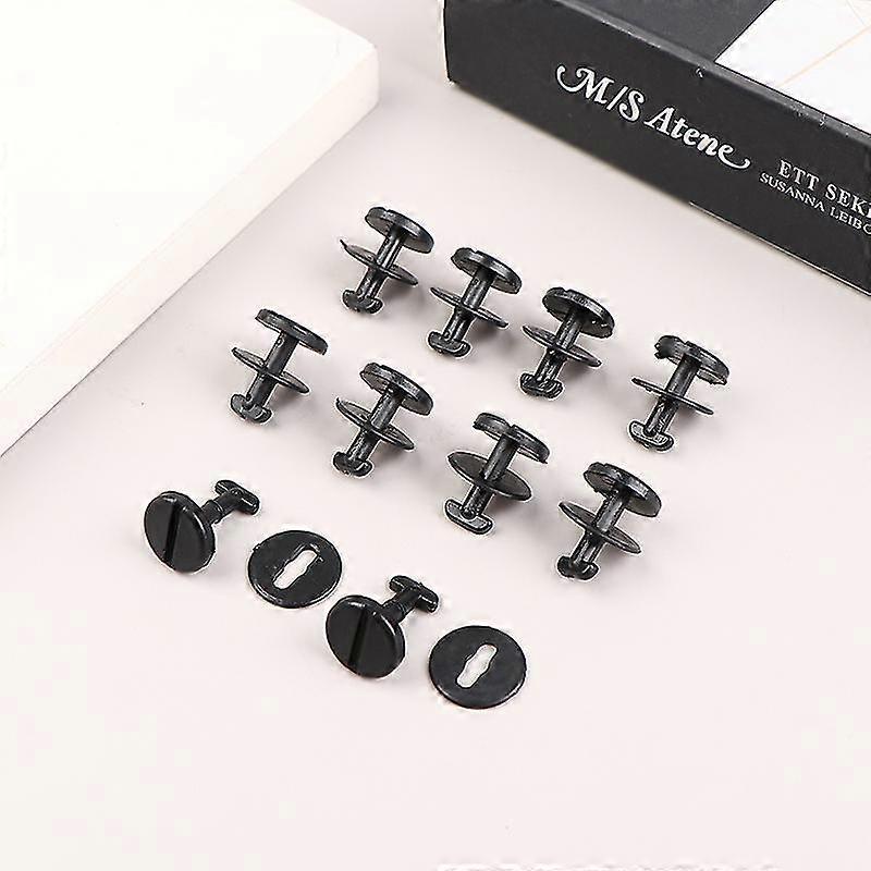 10pcs Floor Carpet Mat Clips Twist Lock With Washers For E36 E46 3 Series E38 E39 5 & 7 Series Automobile Replace Fasteners