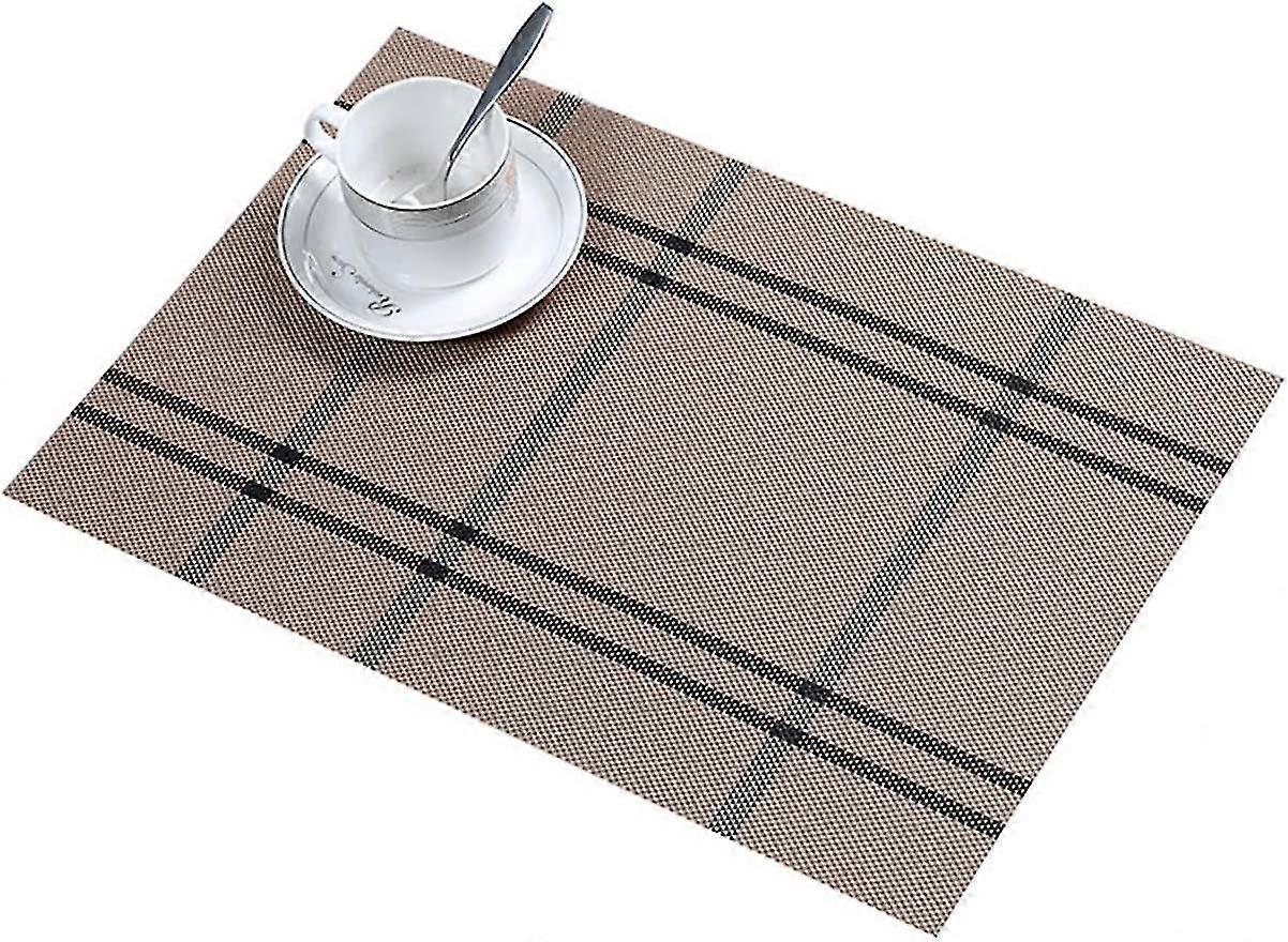Set Of 6 Placemats - Non-slip Insulation - Washable And Quick-drying