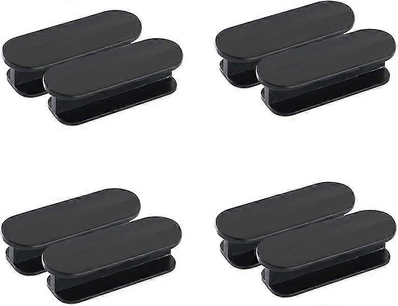 8-Piece Black Sticky Door and Window Handle Set