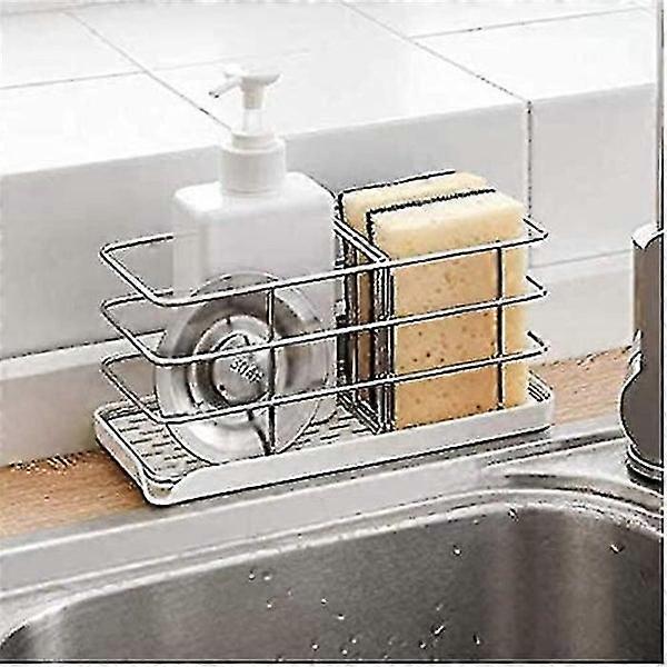 Multifunctional 304 Stainless Steel Kitchen Sink Sponge Holder