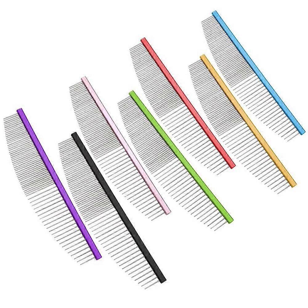 New Dog Comb Long Thick Hair Fur Removal Brush Stainless Steel