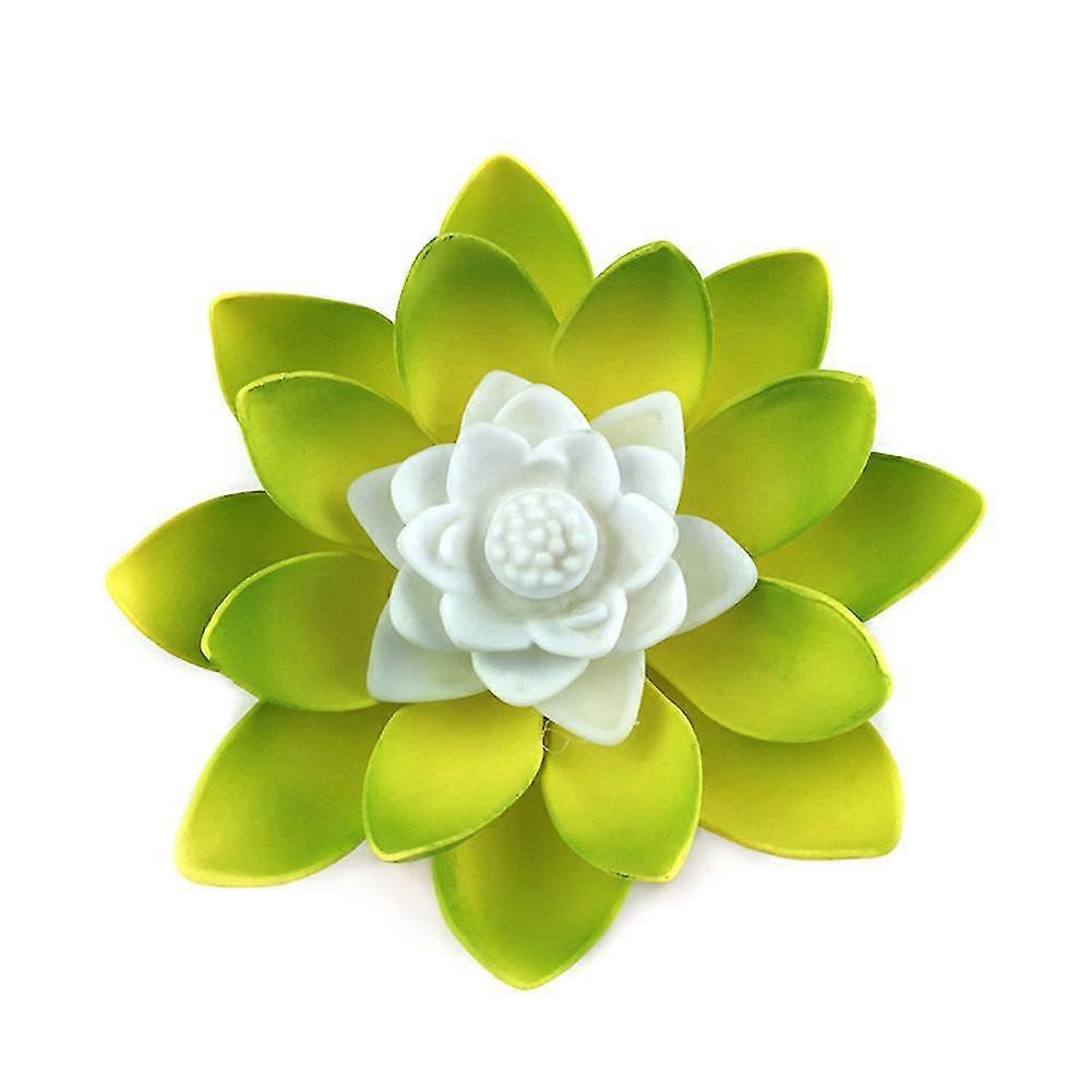 Τεχνητό πλωτό νυχτερινό φως οδήγησε Lotus λαμπτήρα κήπο λίμνη λίμνη διακόσμηση hy