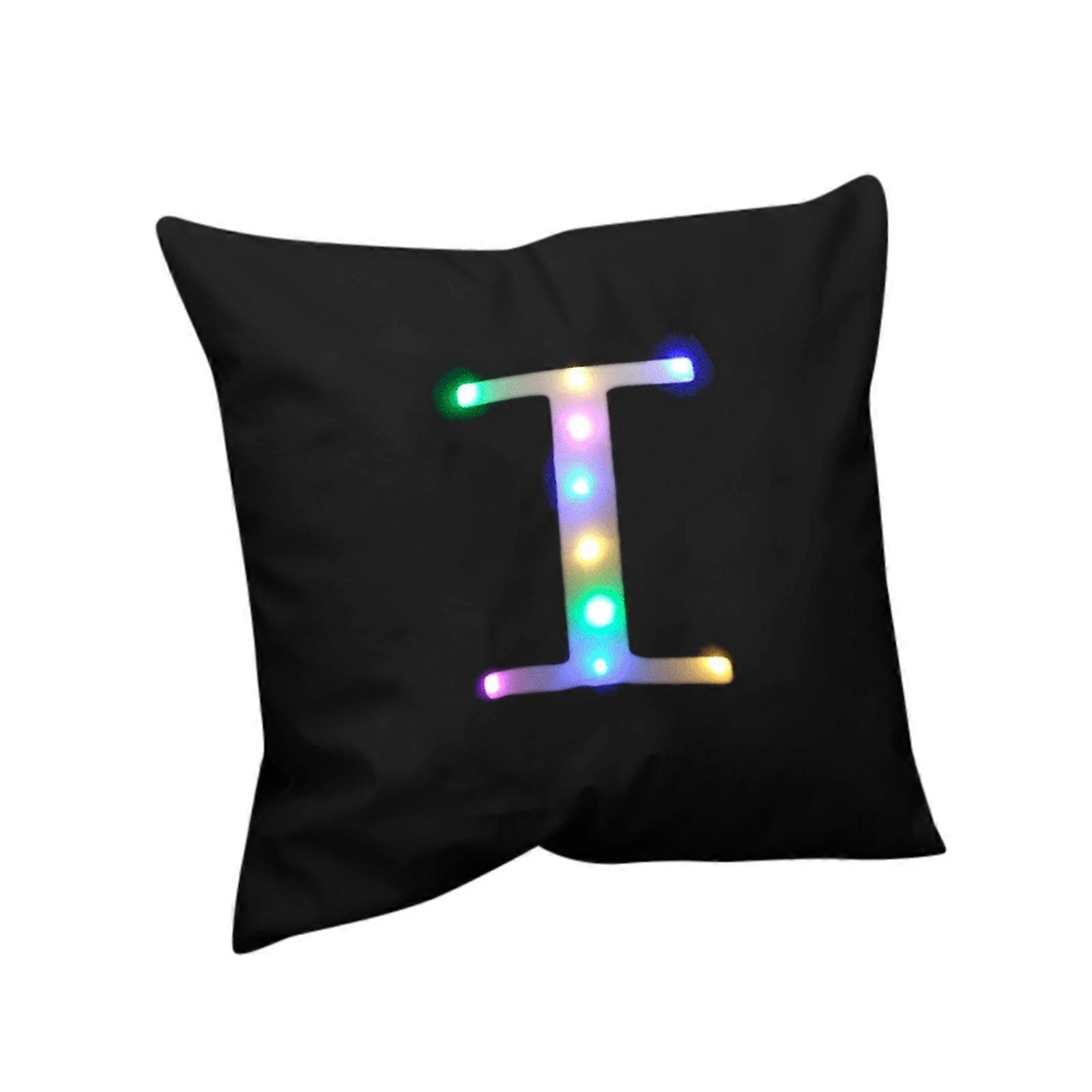 Letter Luminous Pillowcase Led Luminous Pillowcase Sofa Christmas Pillowcase