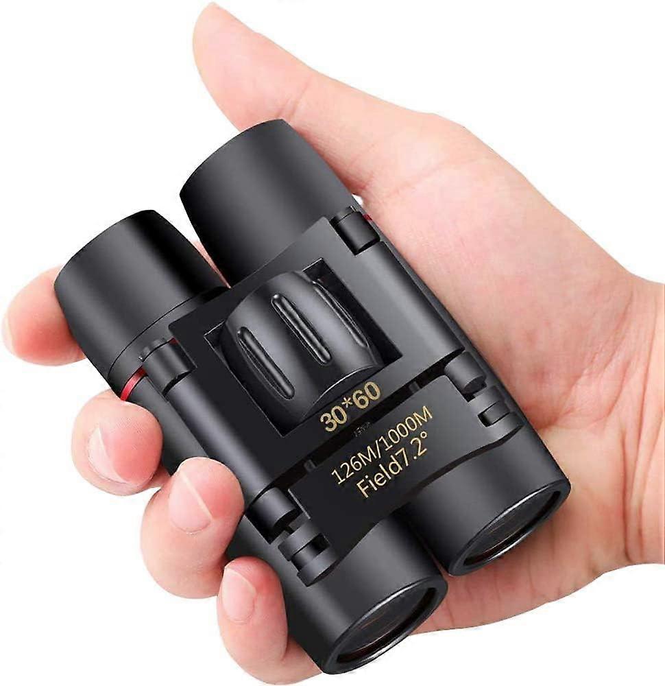 30 x 60 Small Binoculars Compact for Adults Kids, Mini Binocular for Bird Watching Traveling Sightseeing, Lightweight Pocket