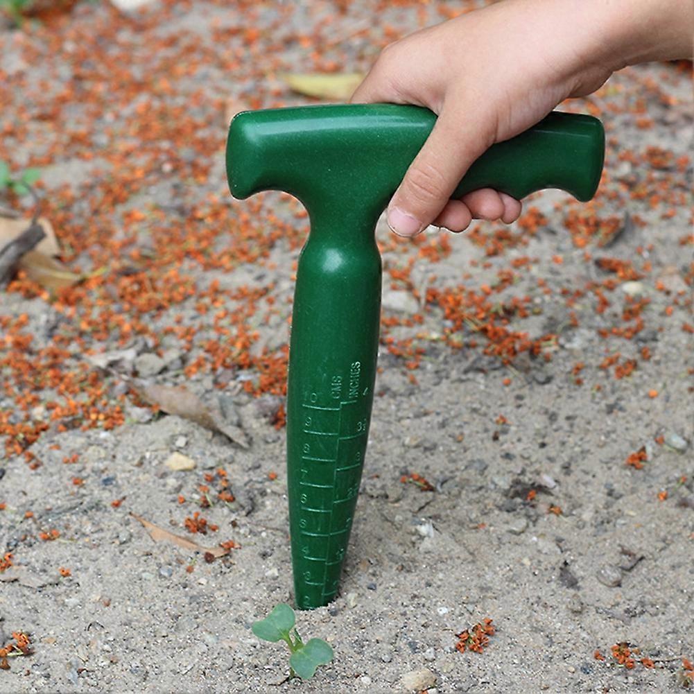 Plastic Hole Puncher Gardening Flower Planting Weeding Digging Tool