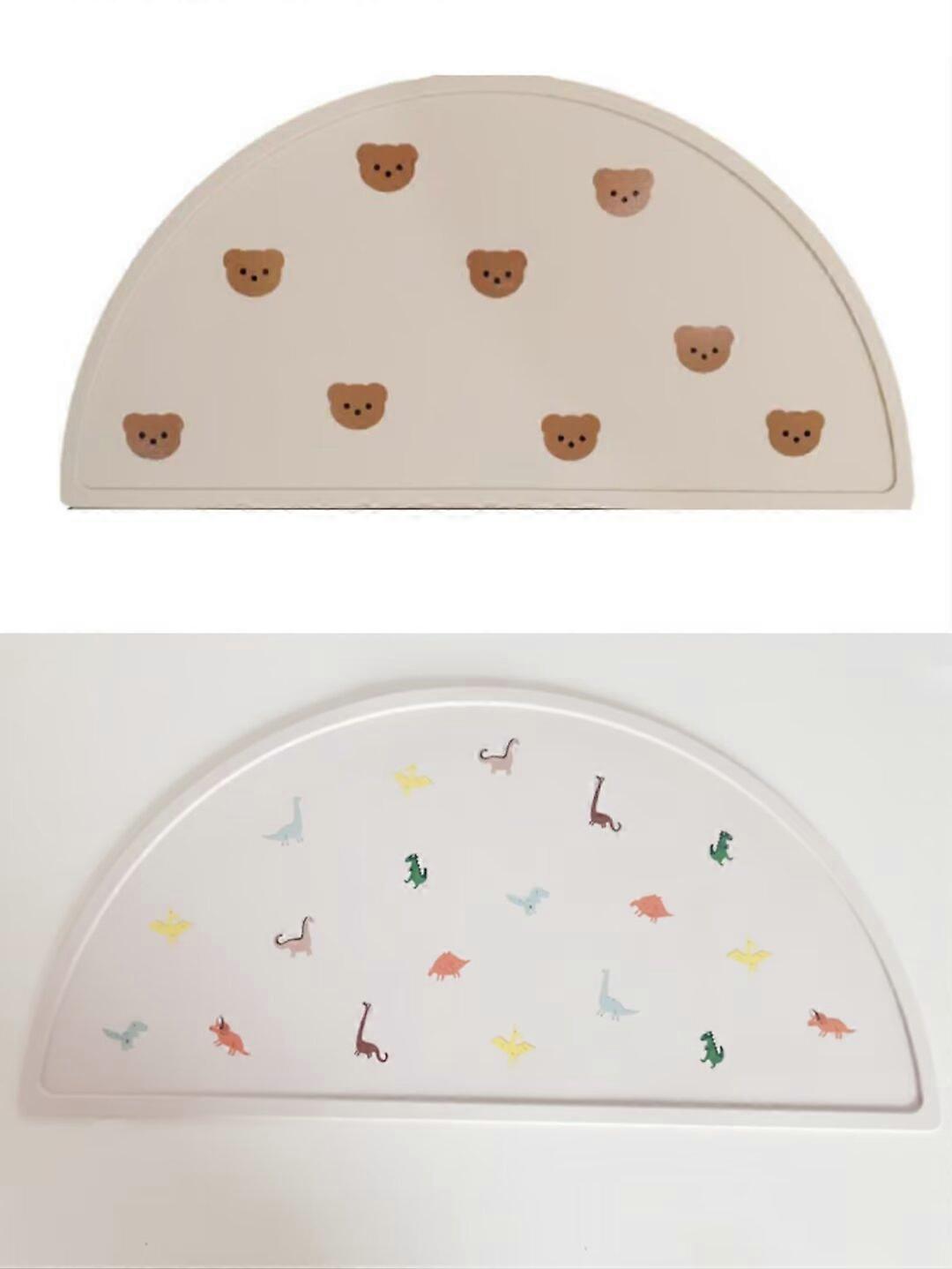 Silikon bordstablett för barn Halkfri design (2pack)
