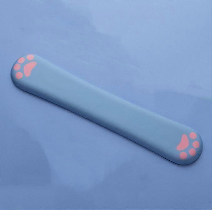 Keyboard Wrist Rest Pad Memory Foam Slow Rebound 38 Cm Long (1pcs-blue)