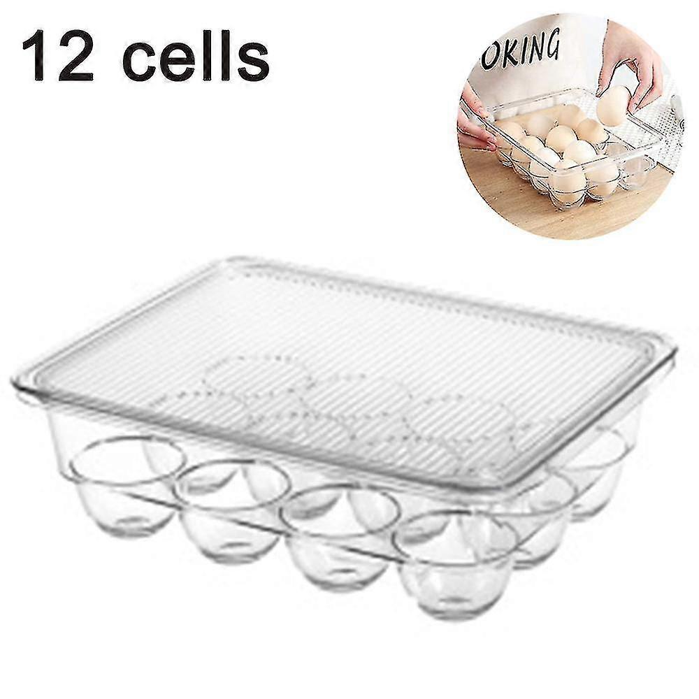 Egg Rack With Lid, This Egg Container Is A Must Have Space Saver In The Fridge
