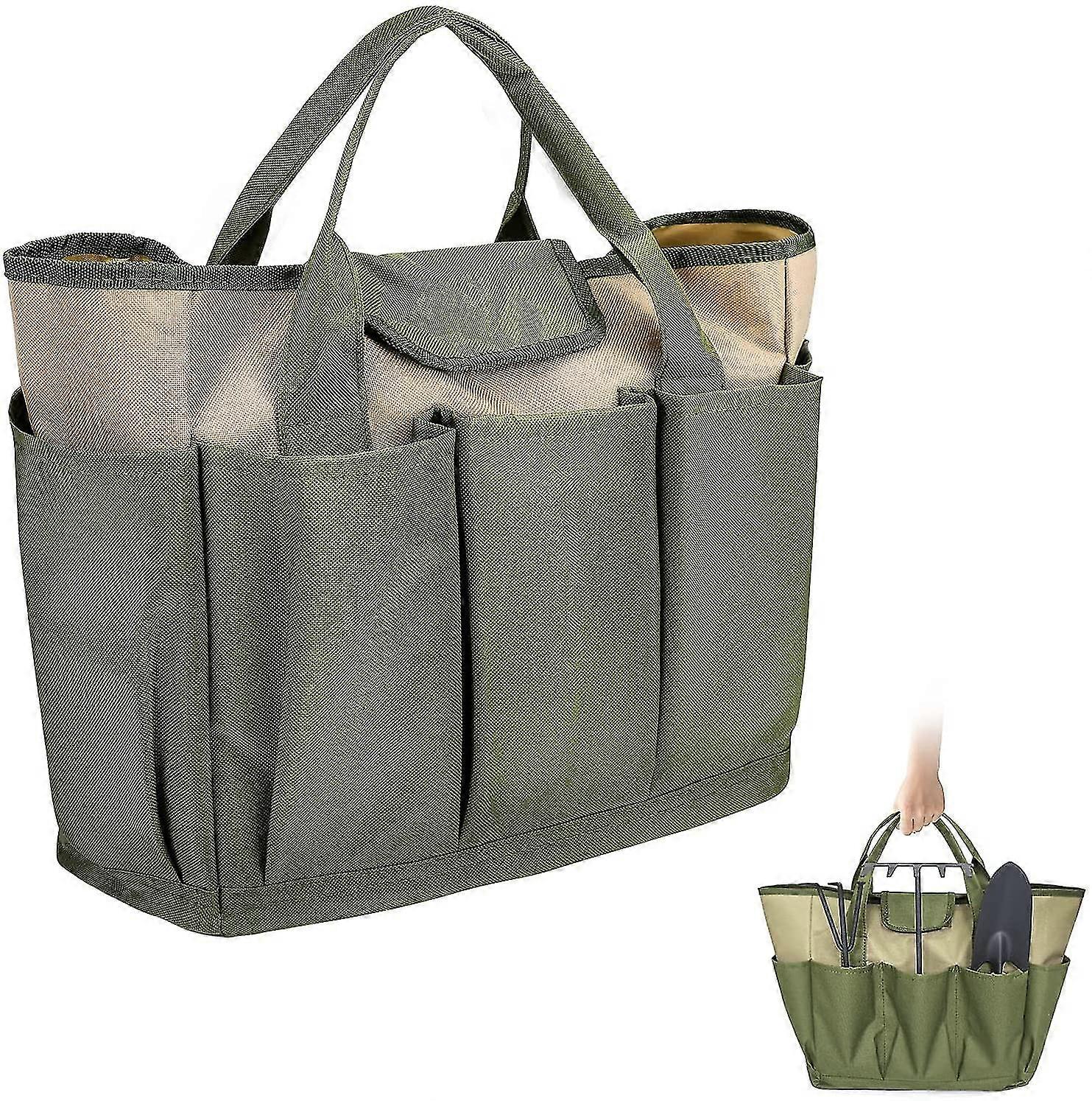 Compact Multifunction Gardening And Gardening Tote Bag With Pockets Garden Tool Storage Bag And Home Organizer