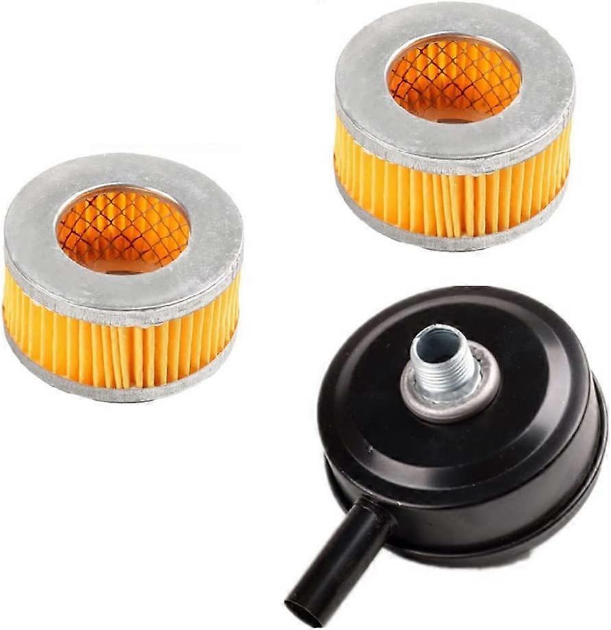 Air Compressor Muffler Filter, 20mm Thread, Black