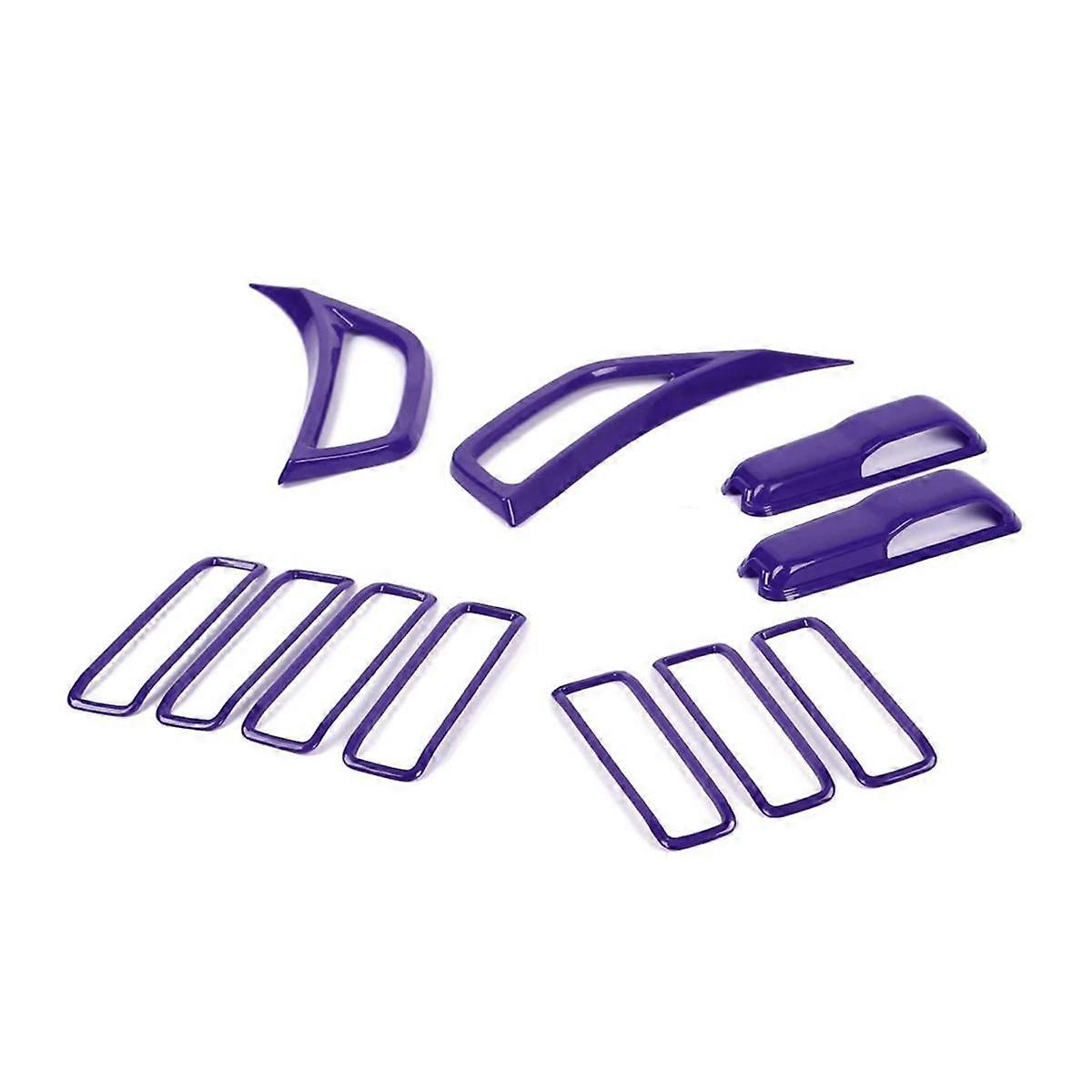 For Wrangler JL JT 2018-2024 Hood Vents & Engine Hood Hinge & Side AC Vent Outlet Trim,A