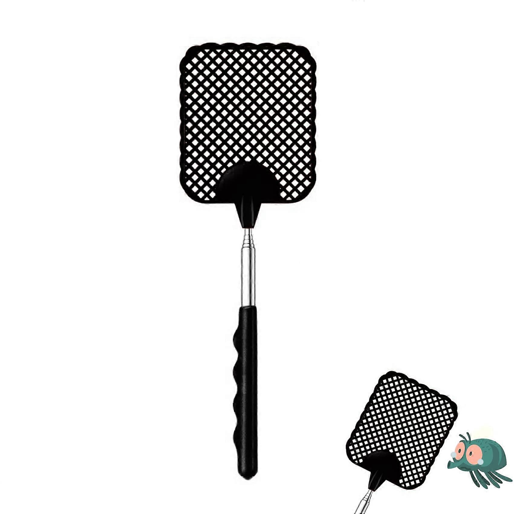2 Pack Extendable Fly Swatter, Manual Extendable Fly Catcher with Strong Telescopic Grip for Pest Flies Insects