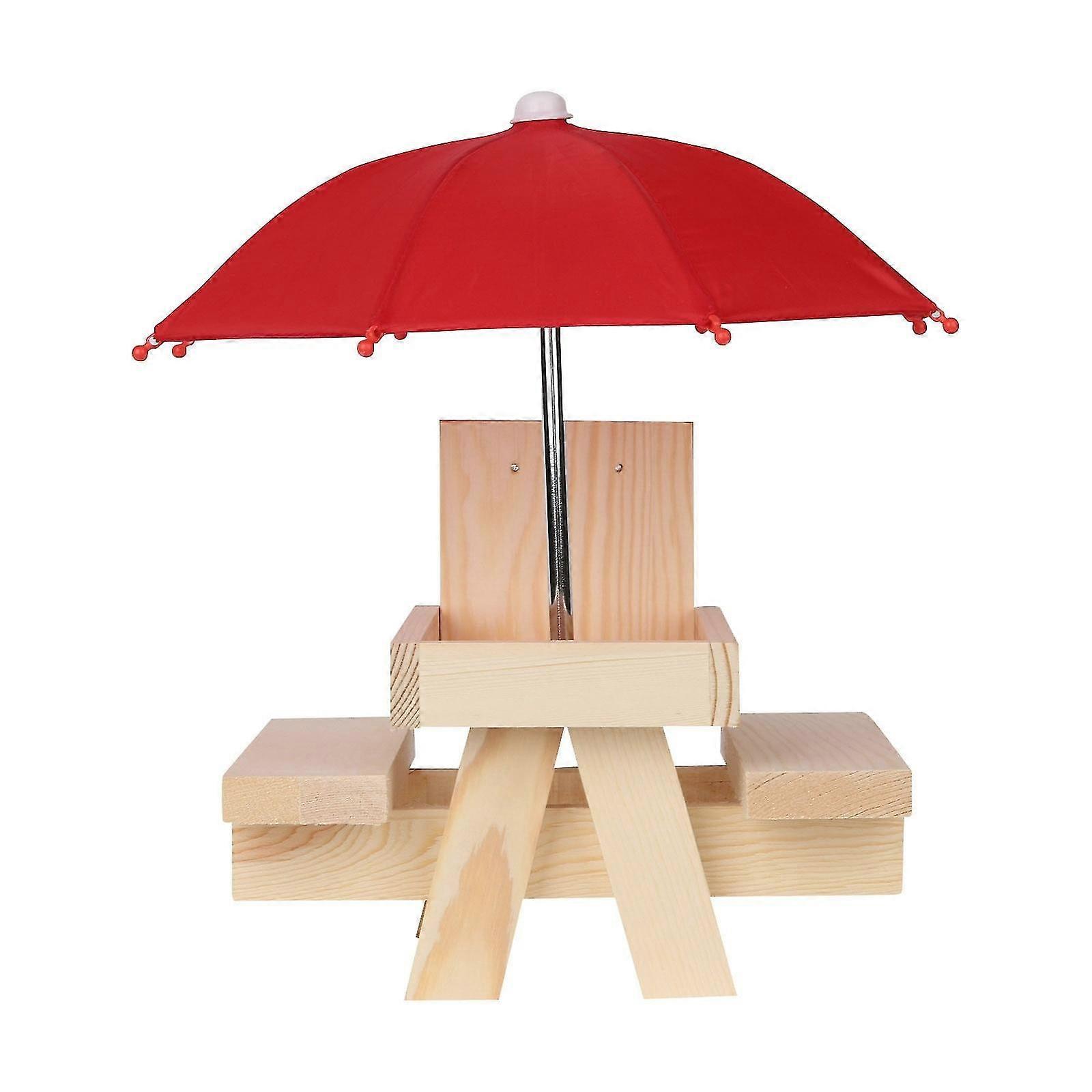 Squirrel Feeder - Fully Assembled In Pine Wood And Waterproof Feeding Station For Feeding Squirrels Squirrel Feeder Feeding Station Feeder