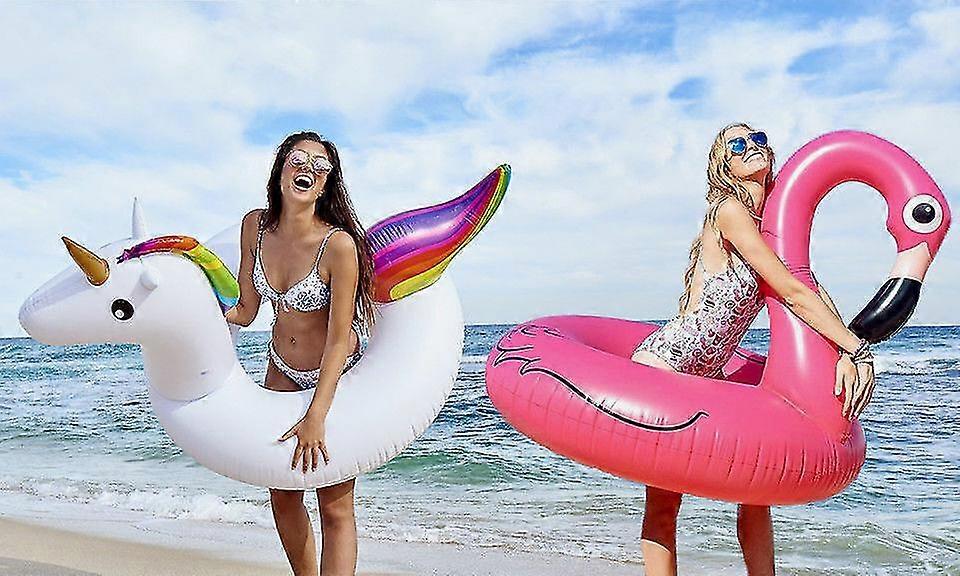 Giant Inflatable Swim Ring Pool Lounger Unicorn Flamingo 36 Inch