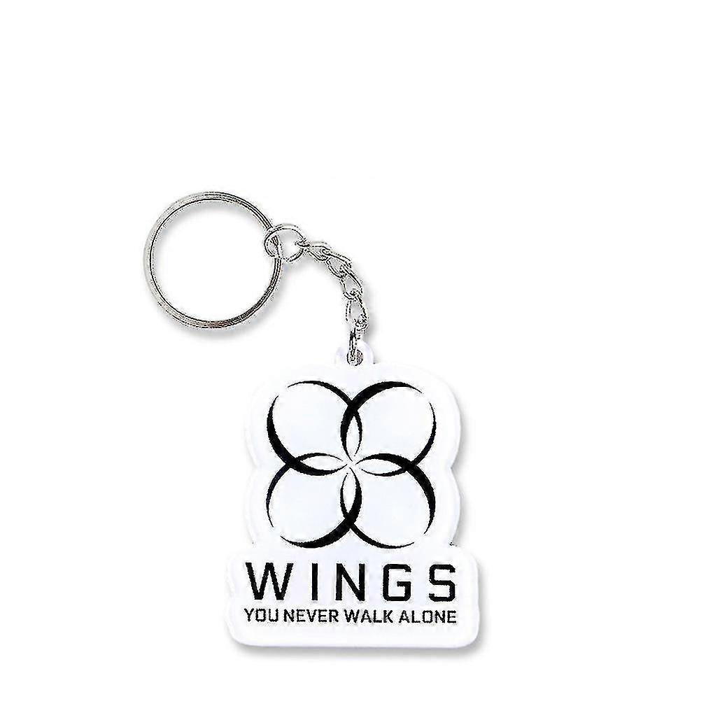 Hmwy-bts صبي الاكريليك مفتاح الدائري حقيبة قلادة