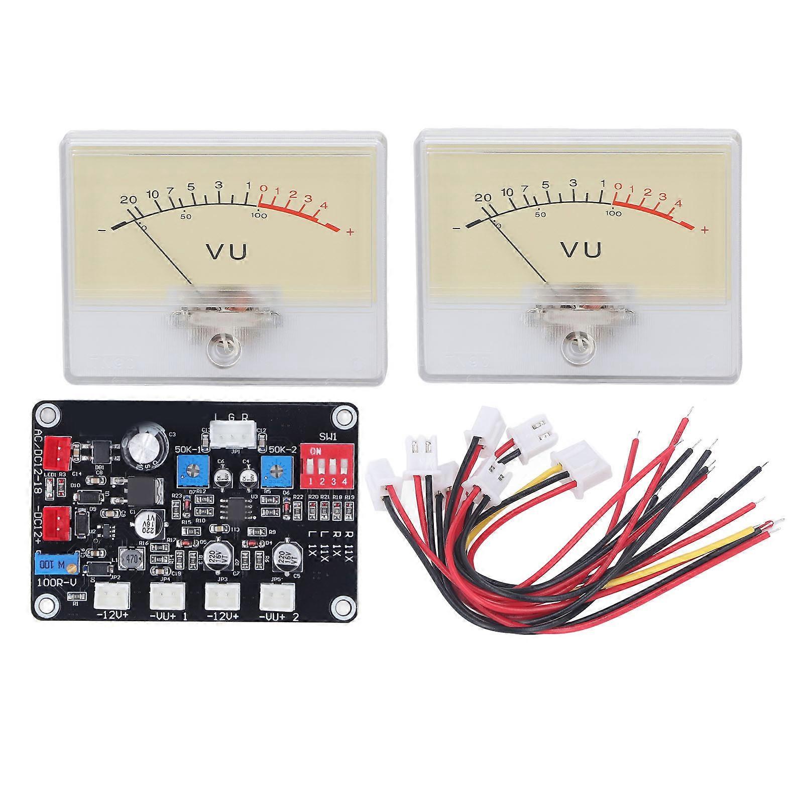 High Accuracy Power Amplifier VU Meter Preamplifier Audio Level Meter with Driver Board(YMCAT)