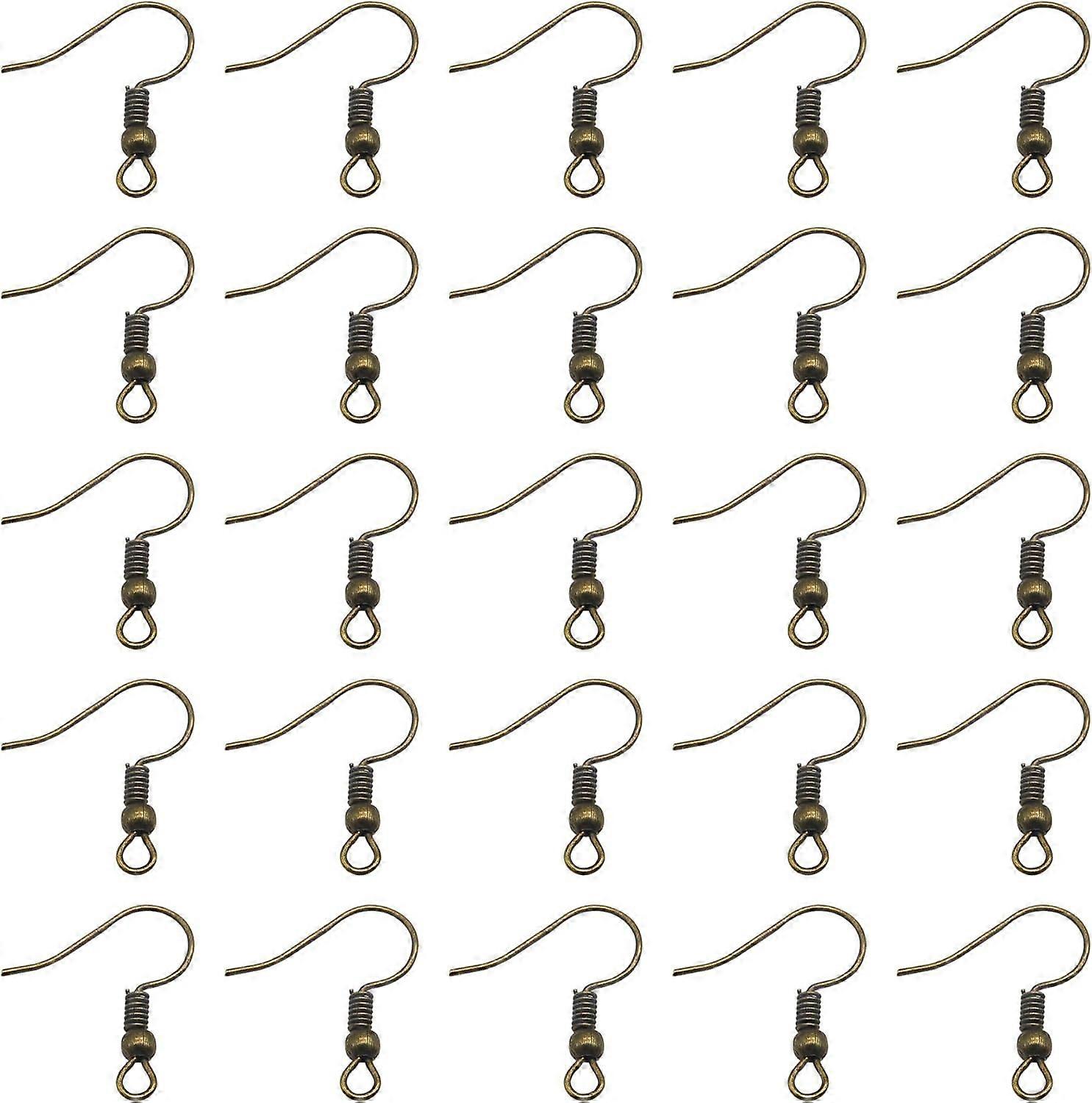 100pcs Antique Bronze Fish Hook Earrings Making Supplies