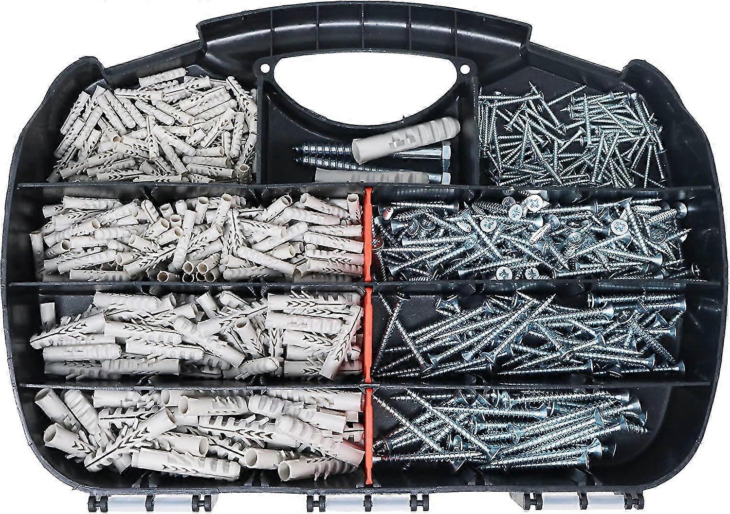 Solid Materials Anchor And Chipboard Screws Kit,340 Pieces