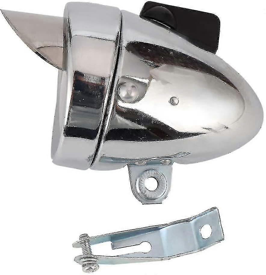 Retro Super Bright Led Cykel Forlygte Krom Visir Bullet Forlygte Forlygte Vandtæt Cykellampe Cykel Tilbehør