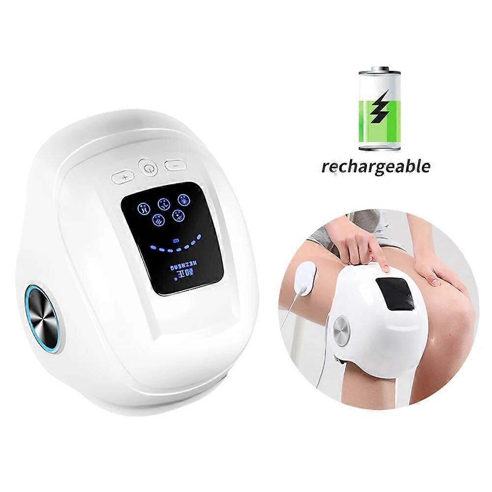 Bolsa de aire cíclica 3D Masaje de rodilla EMS Pulso infrarrojo Compresa caliente Masaje articular de pierna Masaje de relajación recargable portátil