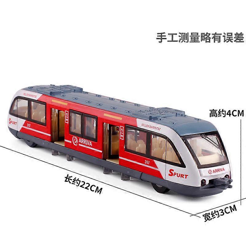 Alloy subway sound and light pull-back train