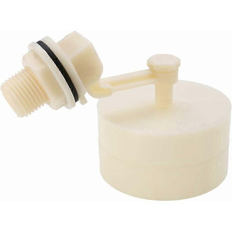 Automatic Water Level Controller Port Thread Float Valve ABS Float Valve Water Level Control for Ground Tower Pool Regulating Valve Tool 1/2