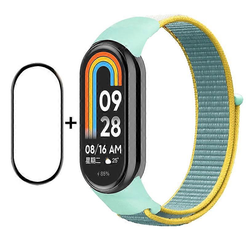 ENKAY Screen Protector + Nylon Strap For Xiaomi Mi Band 8