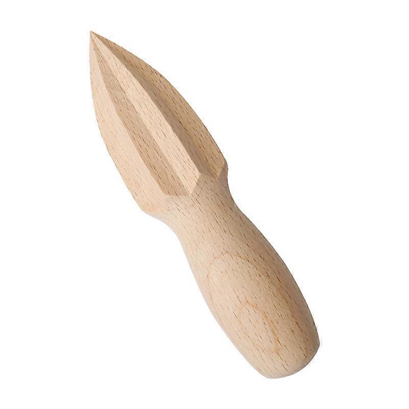 Manual Beech Wood Lemon Squeezer Paintless Solid Wood Lemon Cone Kitchen Baking Supplies