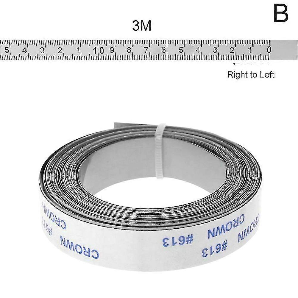 Stainless Steel Miter Track Tape Measure Self Adhesive Metric Scale Ruler