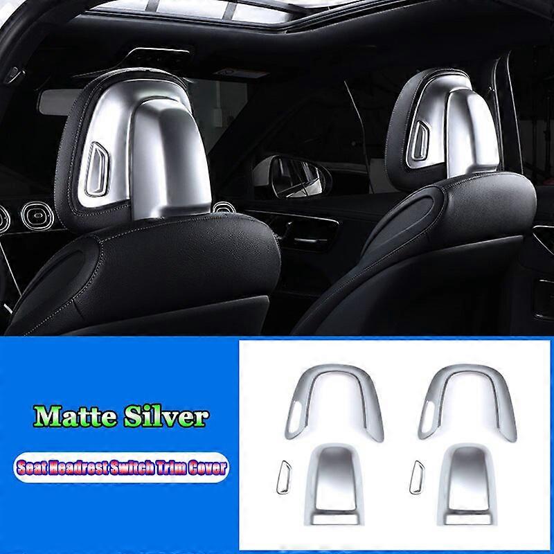 For Mercedes Benz C Class W206 C200 C220 C260 C300 2022+ Car Accessories Front Seat Headrest Button Adjusting Switch Cover Trim