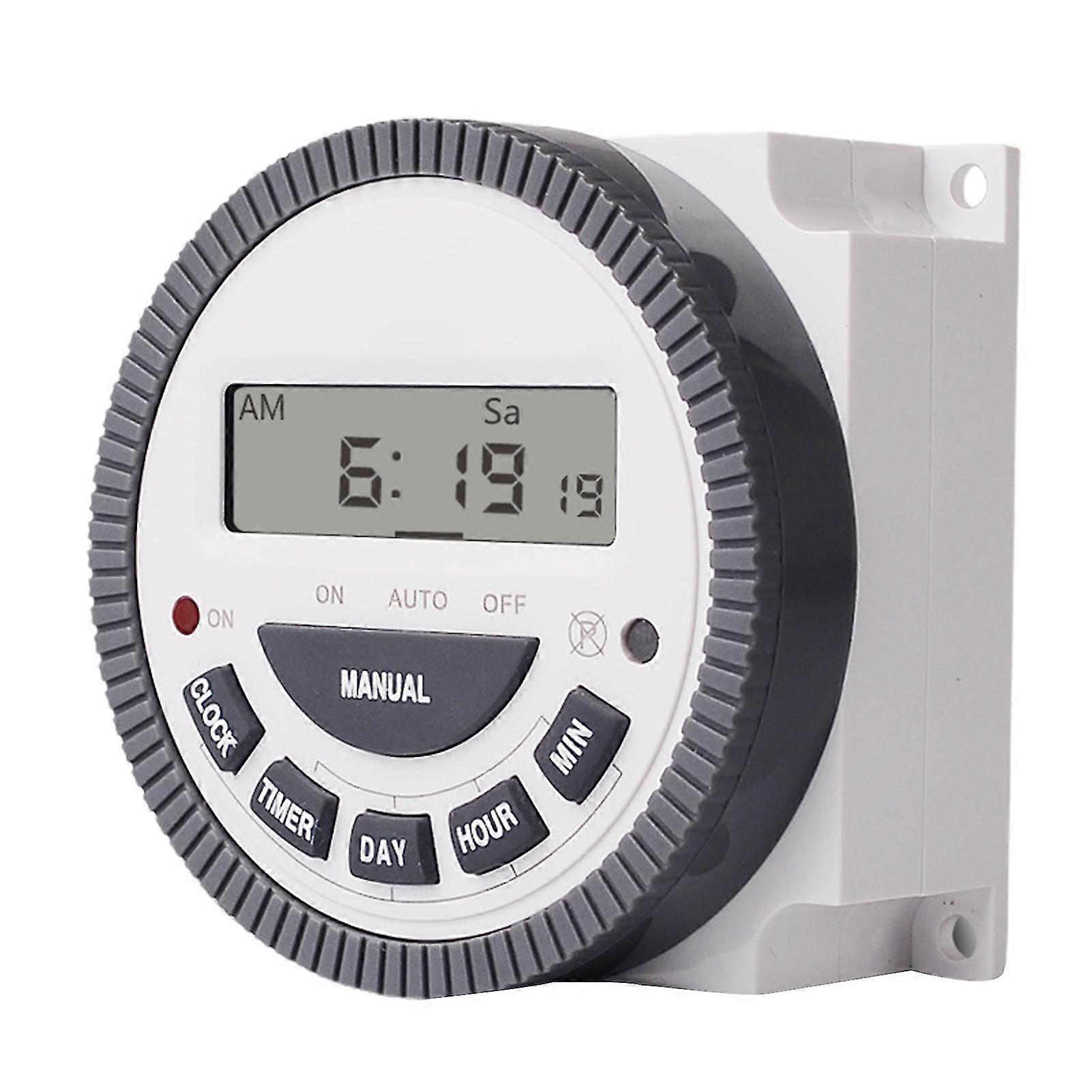 Tm619H-1 Time Switch Programmable High Accuracy Plastic Enclosure 110V Electronic Lcd Digital Time Relay Switch For Household Appliances