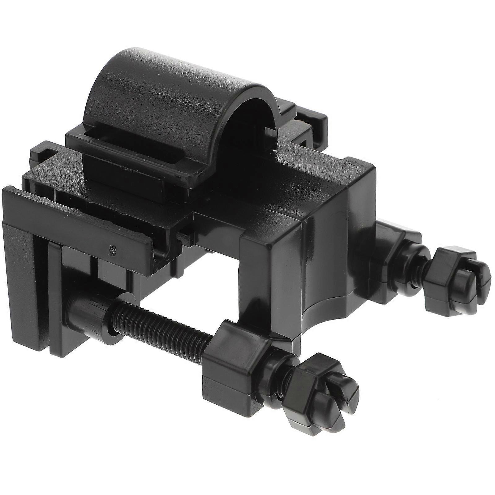 Multi-function Inlet Outlet Pipe Clamp Aquarium Pipe Holder Fish Tank Pipe Fixed Clip (Black)
