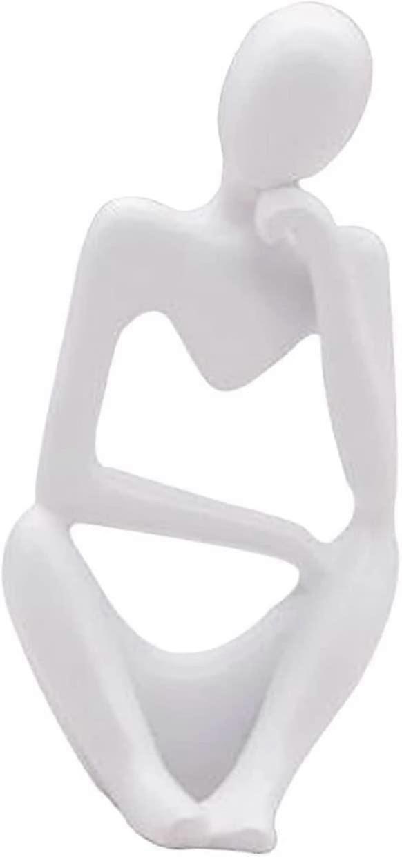 La statue du penseur, sculpture abstraite du penseur en résine