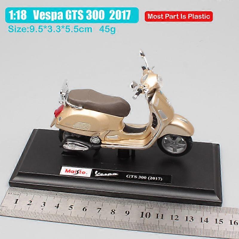 OPO 10 Scooter Miniature Vespa 125 GTR Rouge 1/18 - Piaggio 1971 Collection Maisto