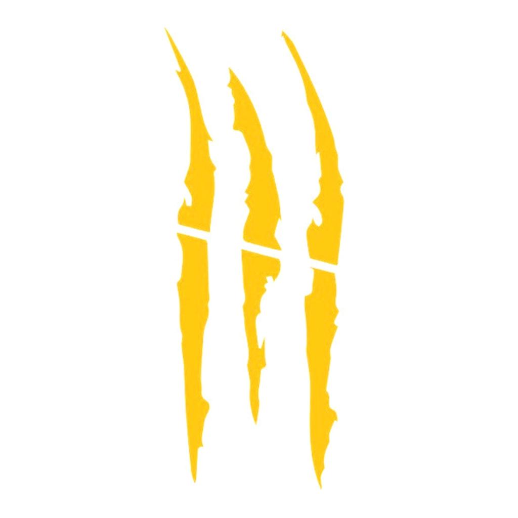 Motorcycle Sticker Decorative Monster Skull Claw Scratch Stripe Marks Decal