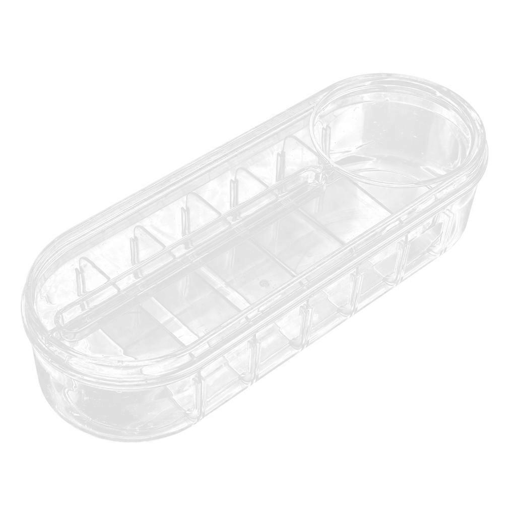 Cable- Tidy Box Plastic Cable Store Box Clear Cable Management Box for Cables